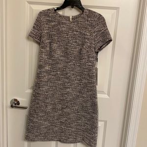 Calvin Klein A Line Tweed Dress